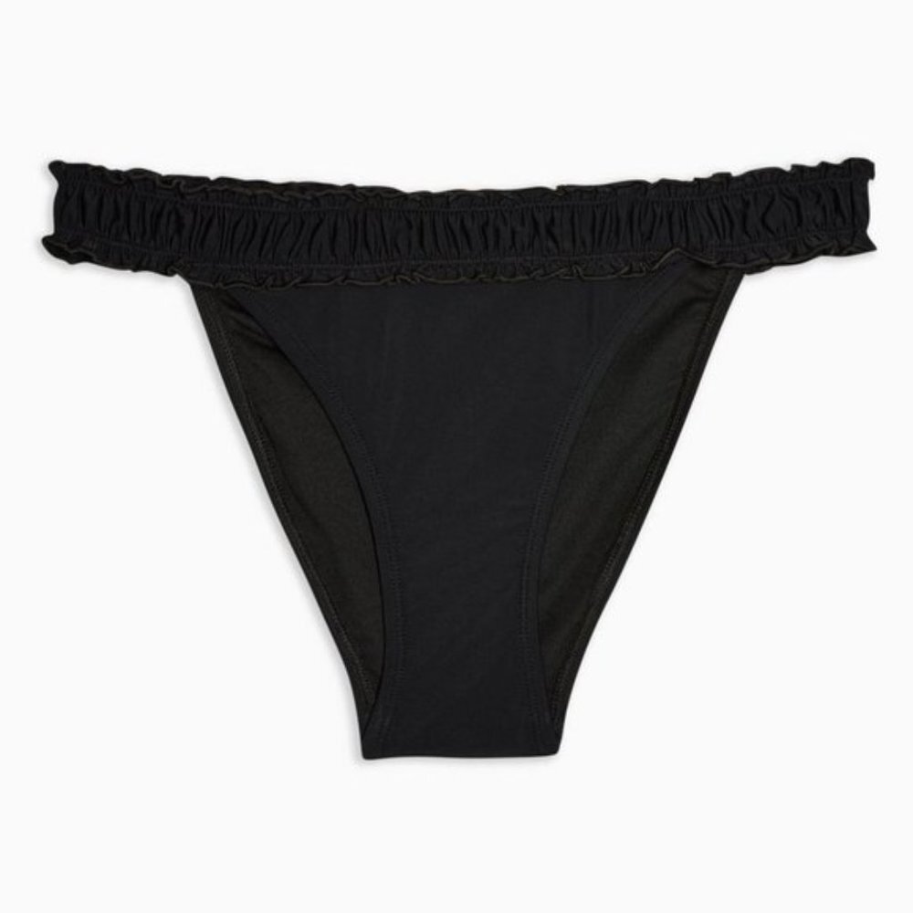 NWOT TOPSHOP Ruched Detail Bikini Bottoms